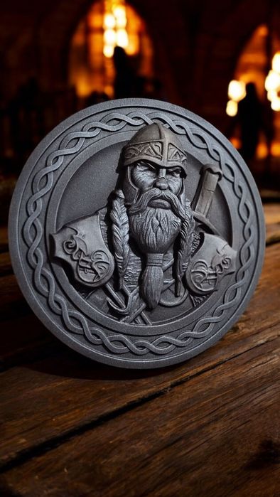 Вікінг - панно з дерева, подарунок чоловіку