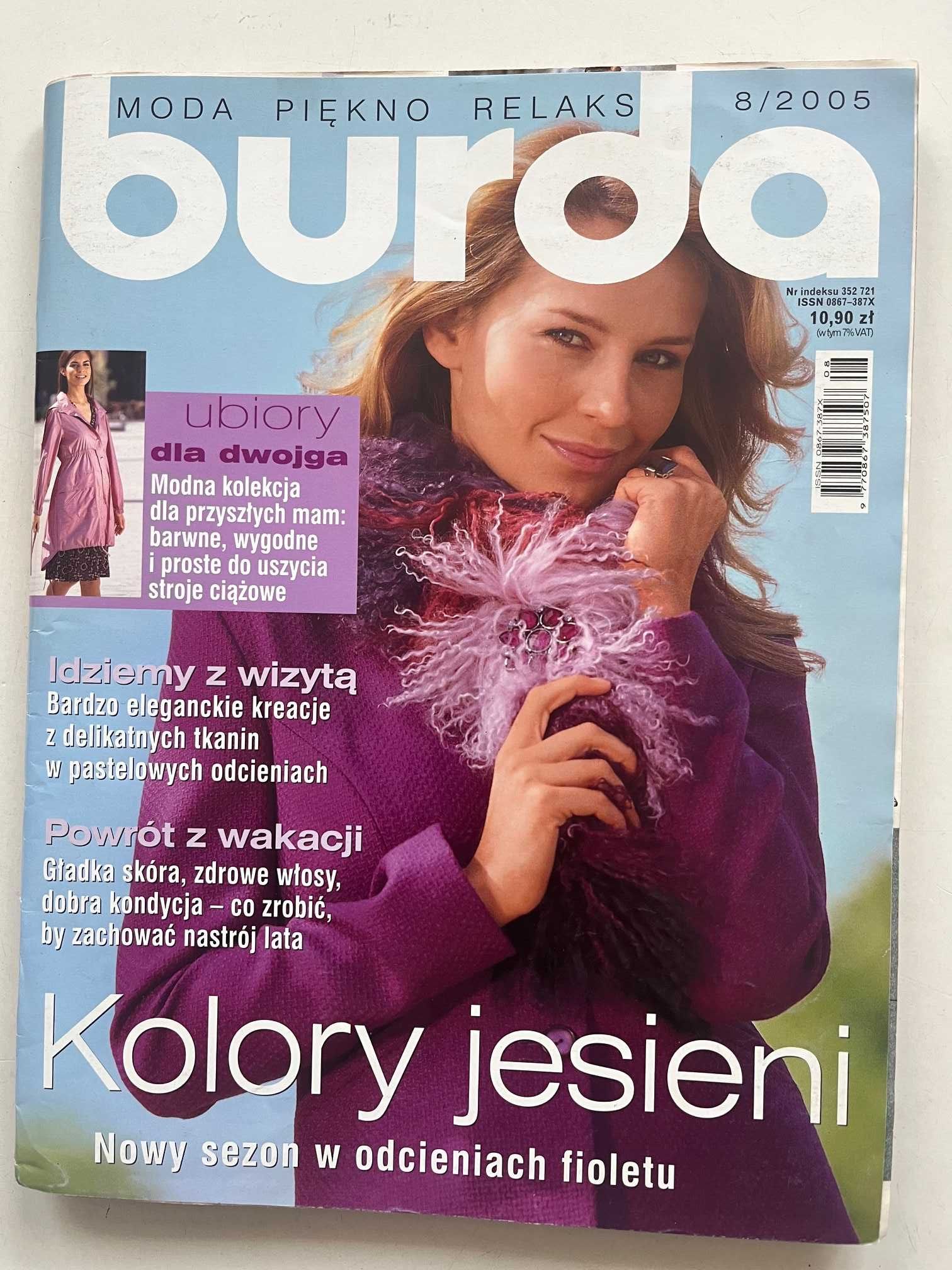 żurnale Burda z wykrojami zestaw 7 sztuk