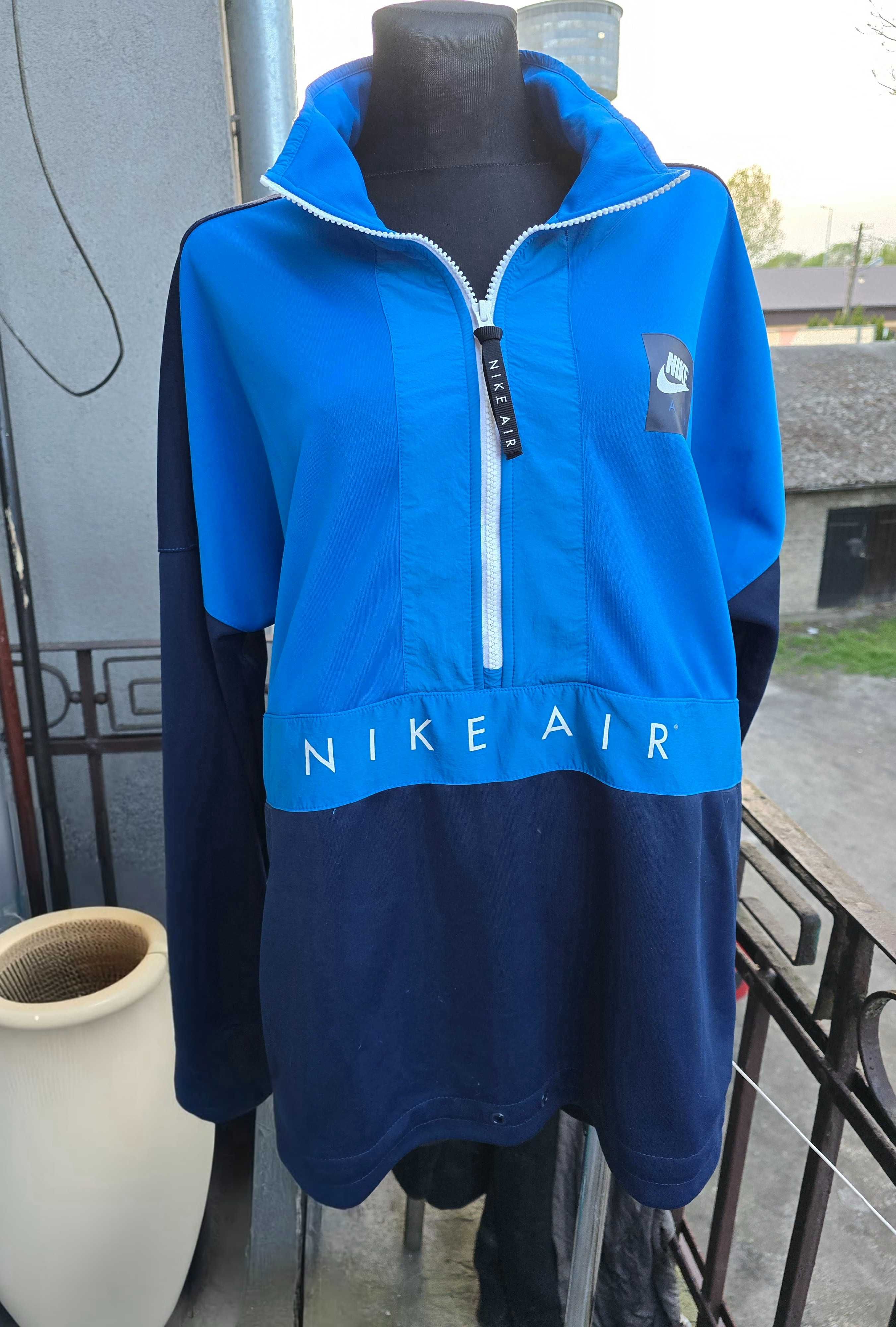 Męska kurtka bluza na zsuwak niebieska nike rozmiar L