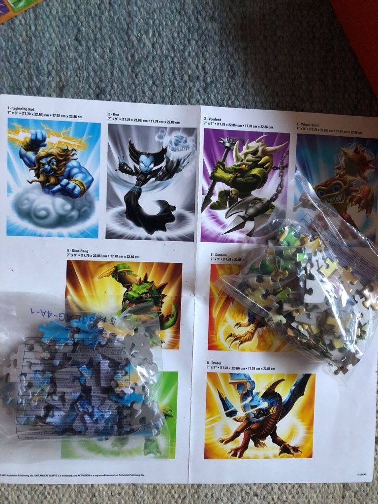 Puzzle 8 em 1 Skylanders