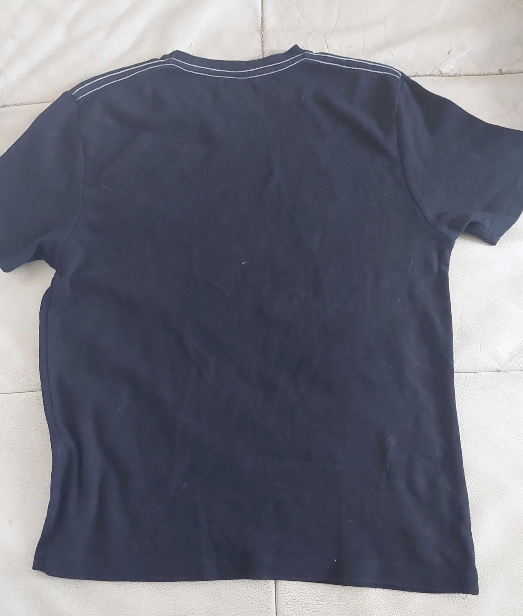 Armani Jeans; męska/ uniseks koszulka/ t-shirt, czarna; roz. M