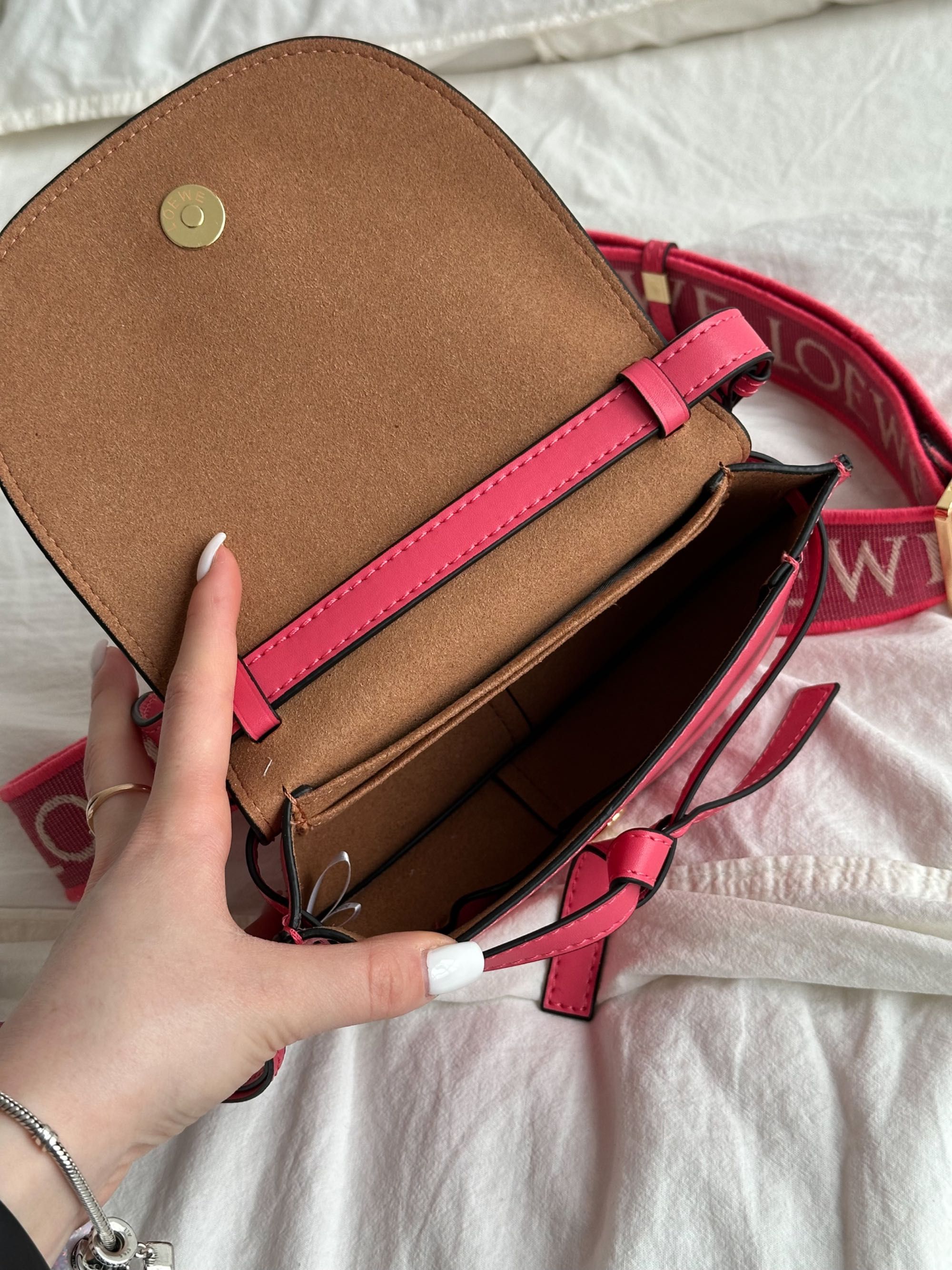 Сумка Loewe шкіра | рожева, коричнева, оливкова