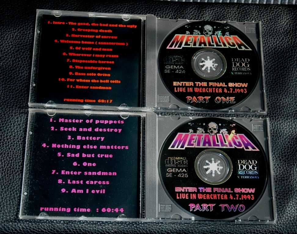 METALLICA - Enter The FInal Show Part I & II. 2xCD. 1993 Dead Dog.