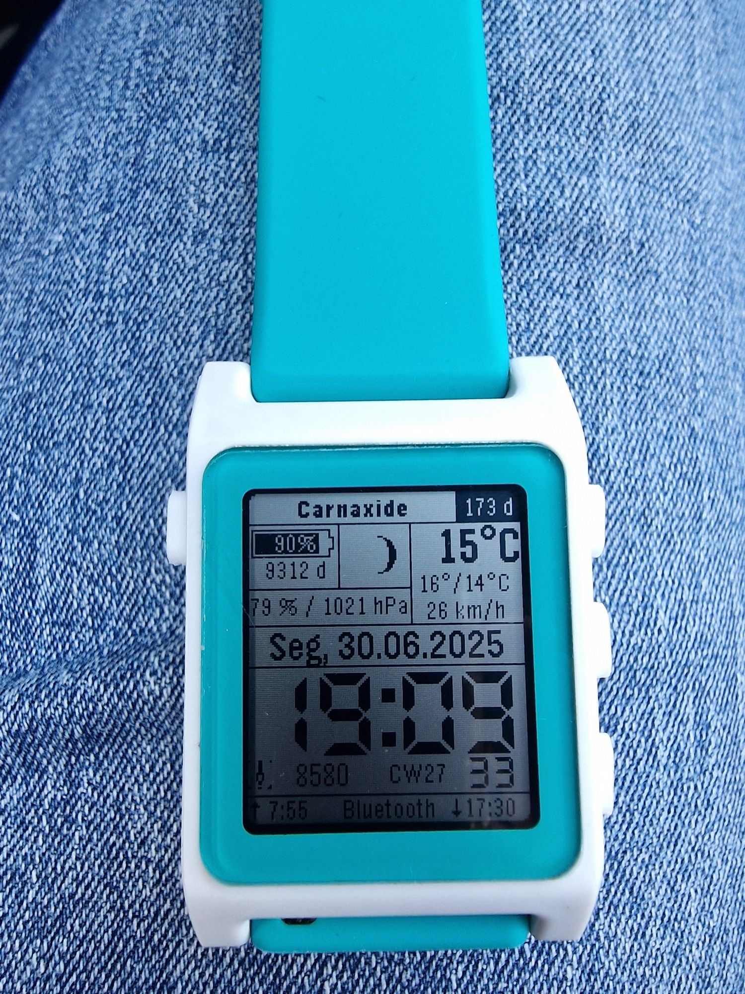 Pebble 2 +HR completo e raríssimo já com botões novos 3D