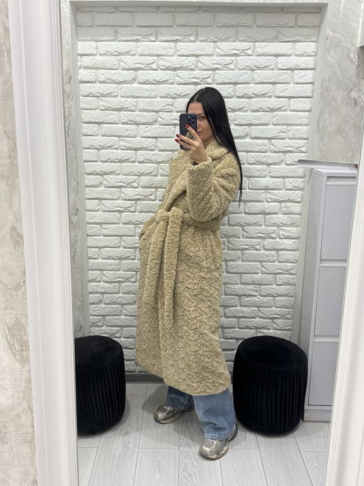 Шуба zara довга максі хс с