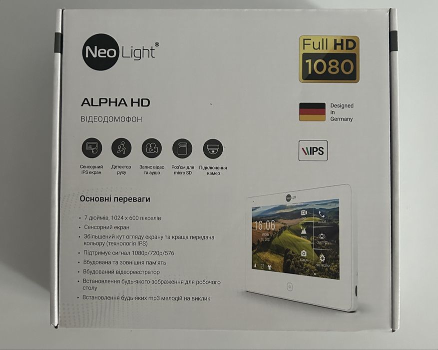 Відеодомофон ALPHA HD