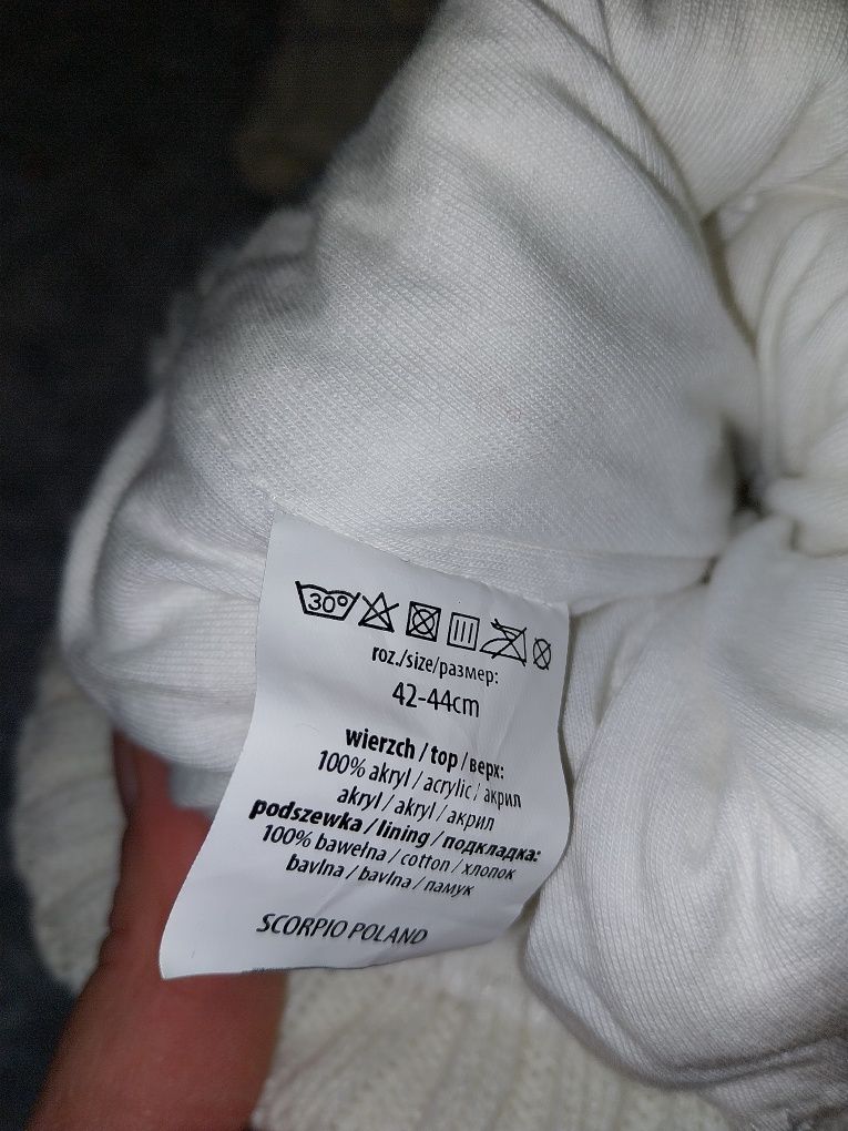 Nowa czapka zimowa niemowlęca