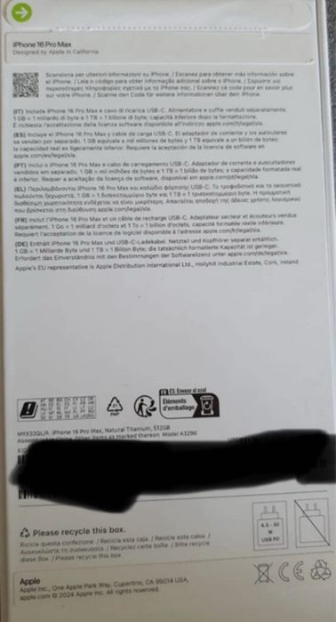 iPhone 16, pro max, 512