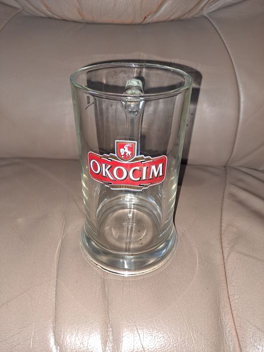 Nowy szklany kufel,kufelek do piwa. Pojemność 0,5 litra.