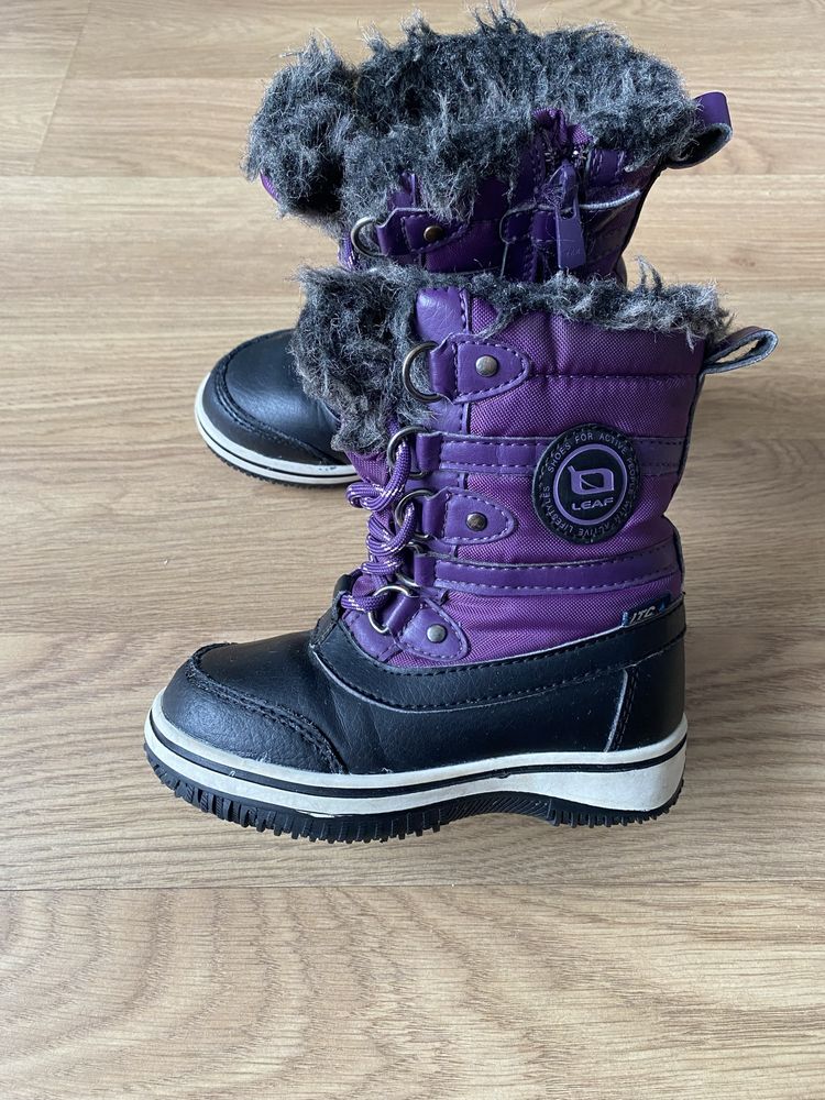 Buty zimowe, śniegowce wodoodporne dla dziewczynki, rozmiar 25