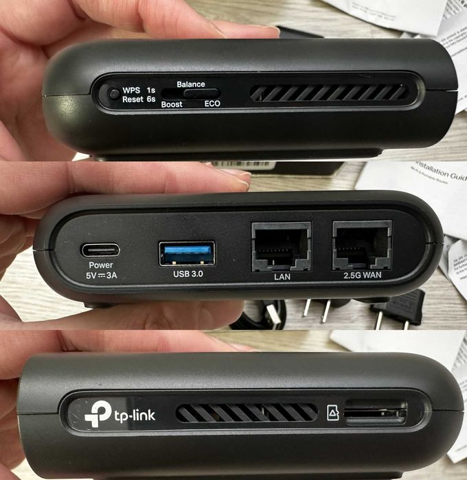 Роутер від повербанку TP-Link Wi-Fi 6 AX3000 TL-WR3002X + USB LTE (4g)