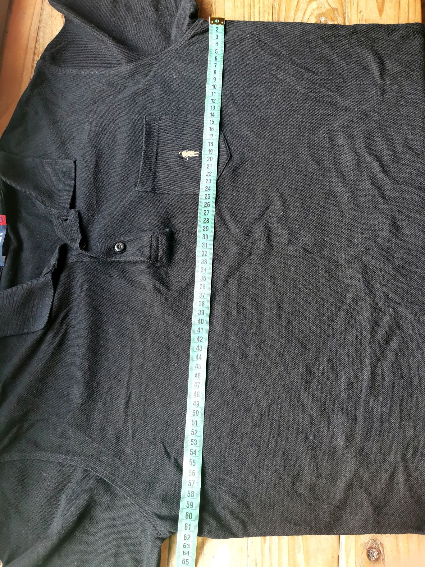Czarna koszulka polo, rozmiar XL