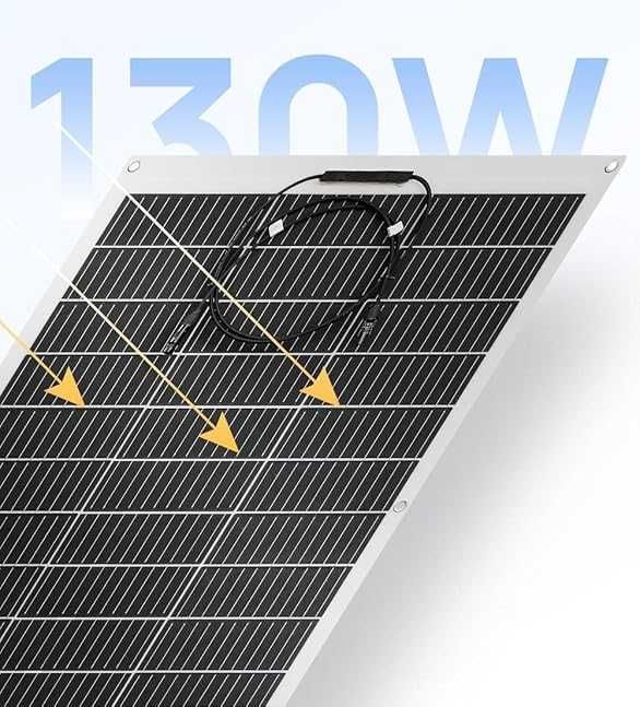 ECO-WORTHY Elastyczny Panel Słoneczny 260 W Włókno Szklane Mono-Ogniwo