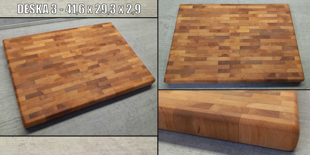 Olchowa deska do krojenia/serwowania | 42x29 | Sztorcowa | Endgrain