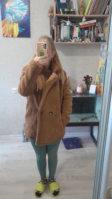 Шуба Тедді Tally-Weijl- коричнева