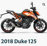Ktm  duke 125  de 2018