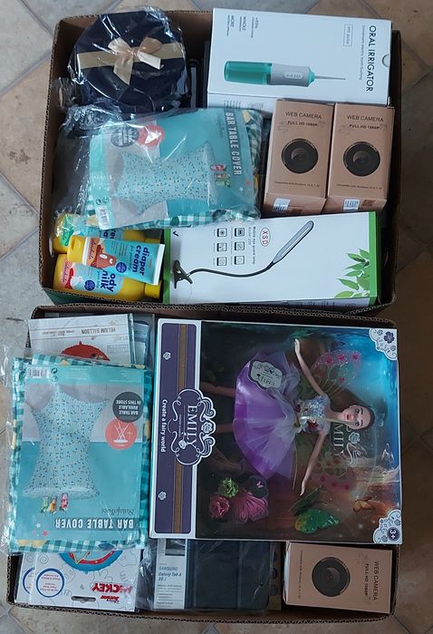 Pudełko bananowiec mix przedmiotów box niespodzianka