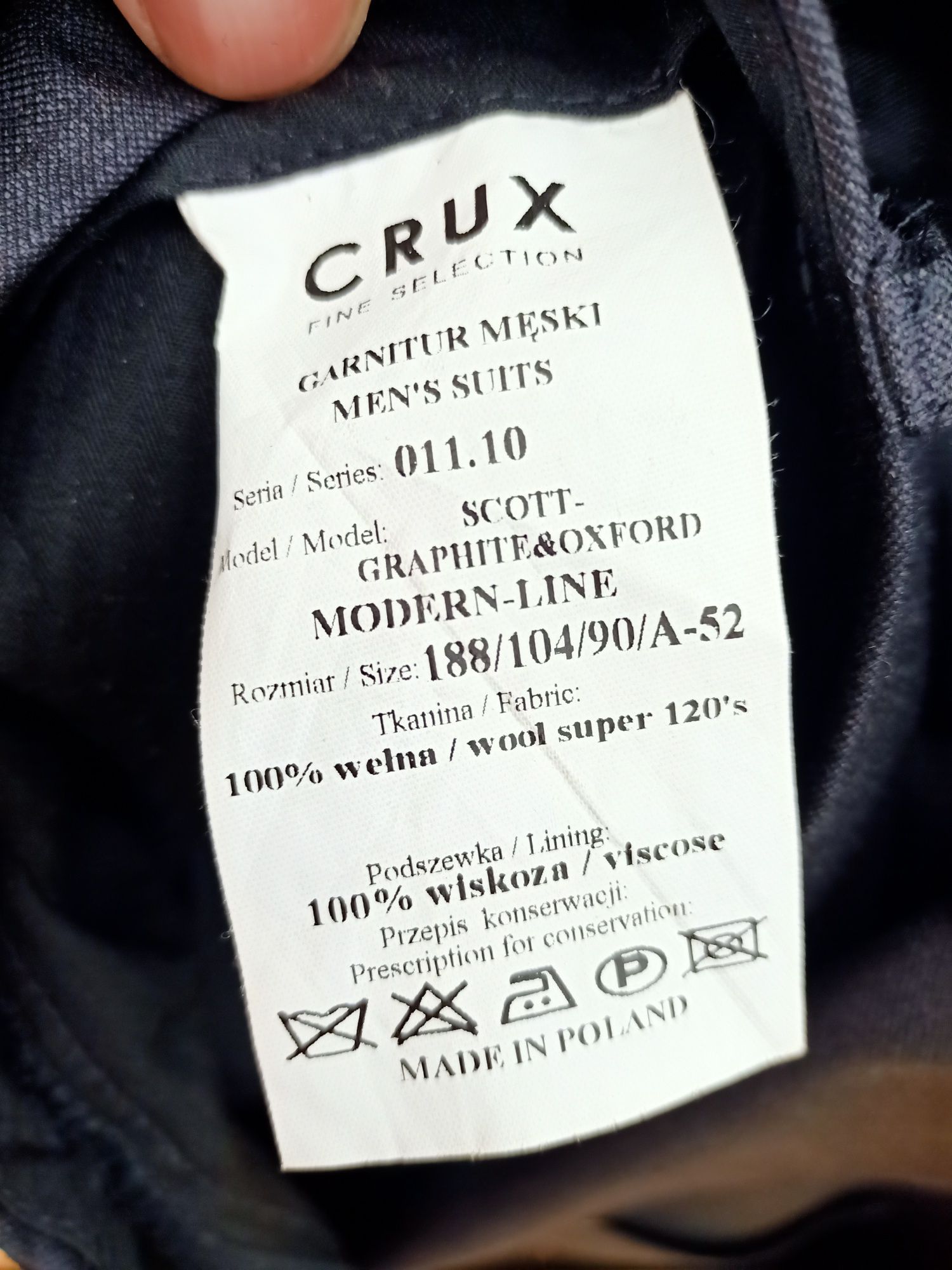Garnitur Crux na wysoką osobę