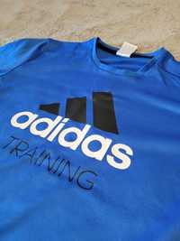 Koszulka sportowa Adidas training, M, niebieska