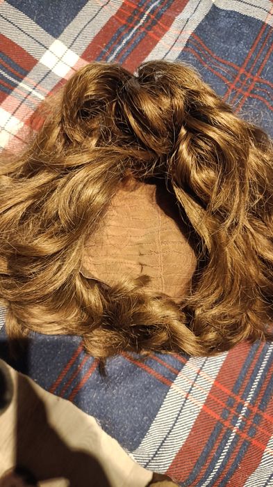 Peruka damska brąz karmelowy