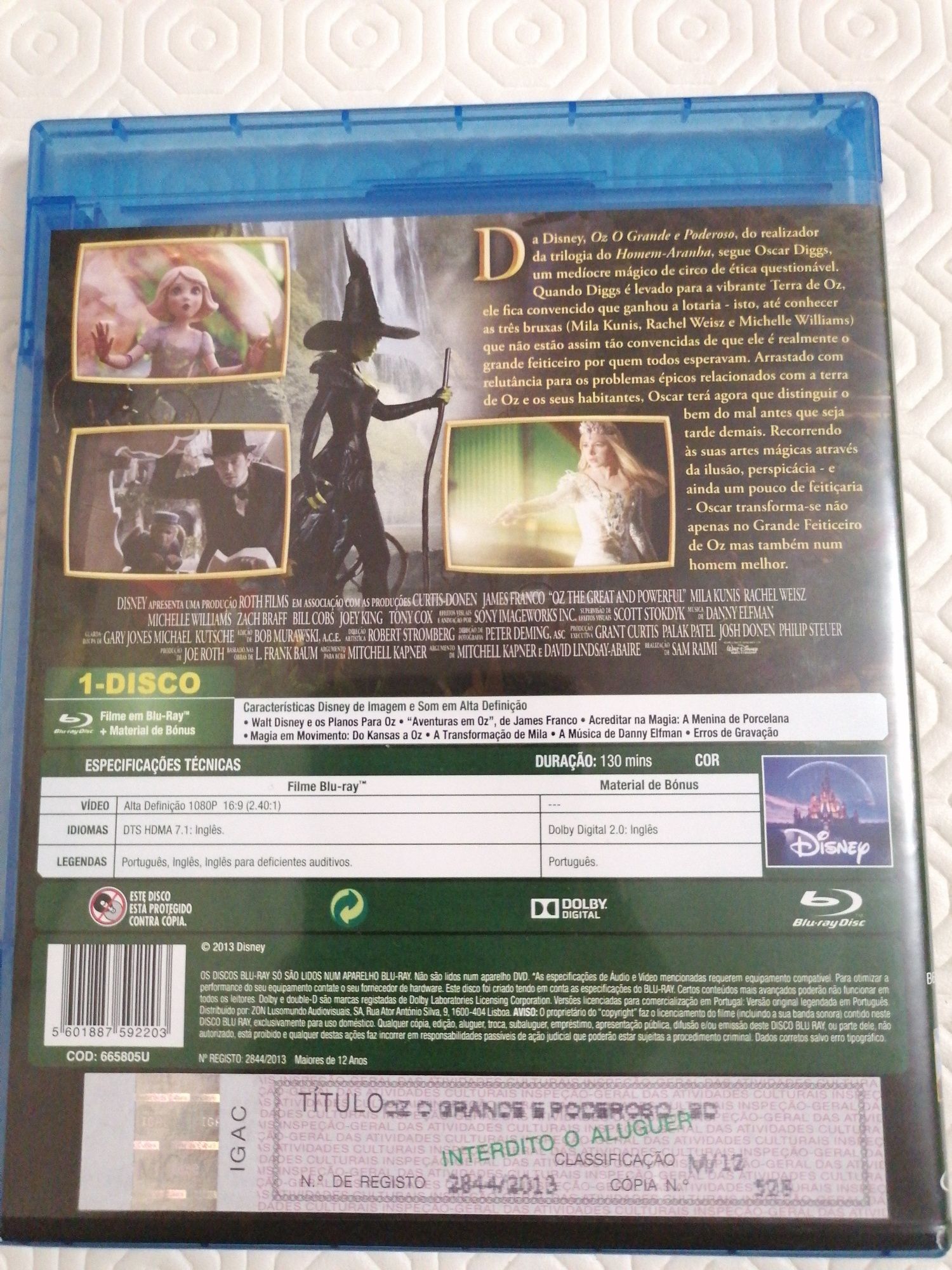 Oz Grande Poderoso Blu-ray