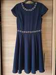 Sukienka elegancka granatowa 38