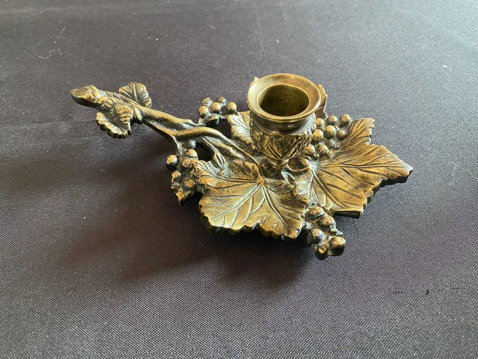 Suporte vela em bronze/latão Vinted