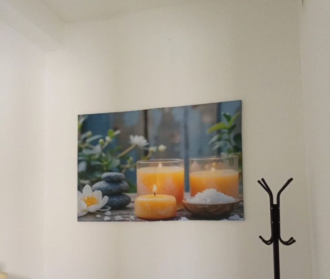 Vendo tapete grande, quadro para centro de massagens, marquesa .