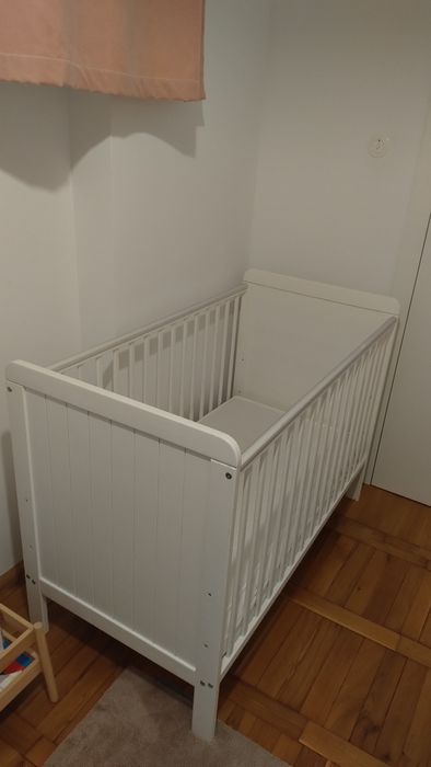 Łóżeczko dziecięce Country Cot 120x60 białe Woodies