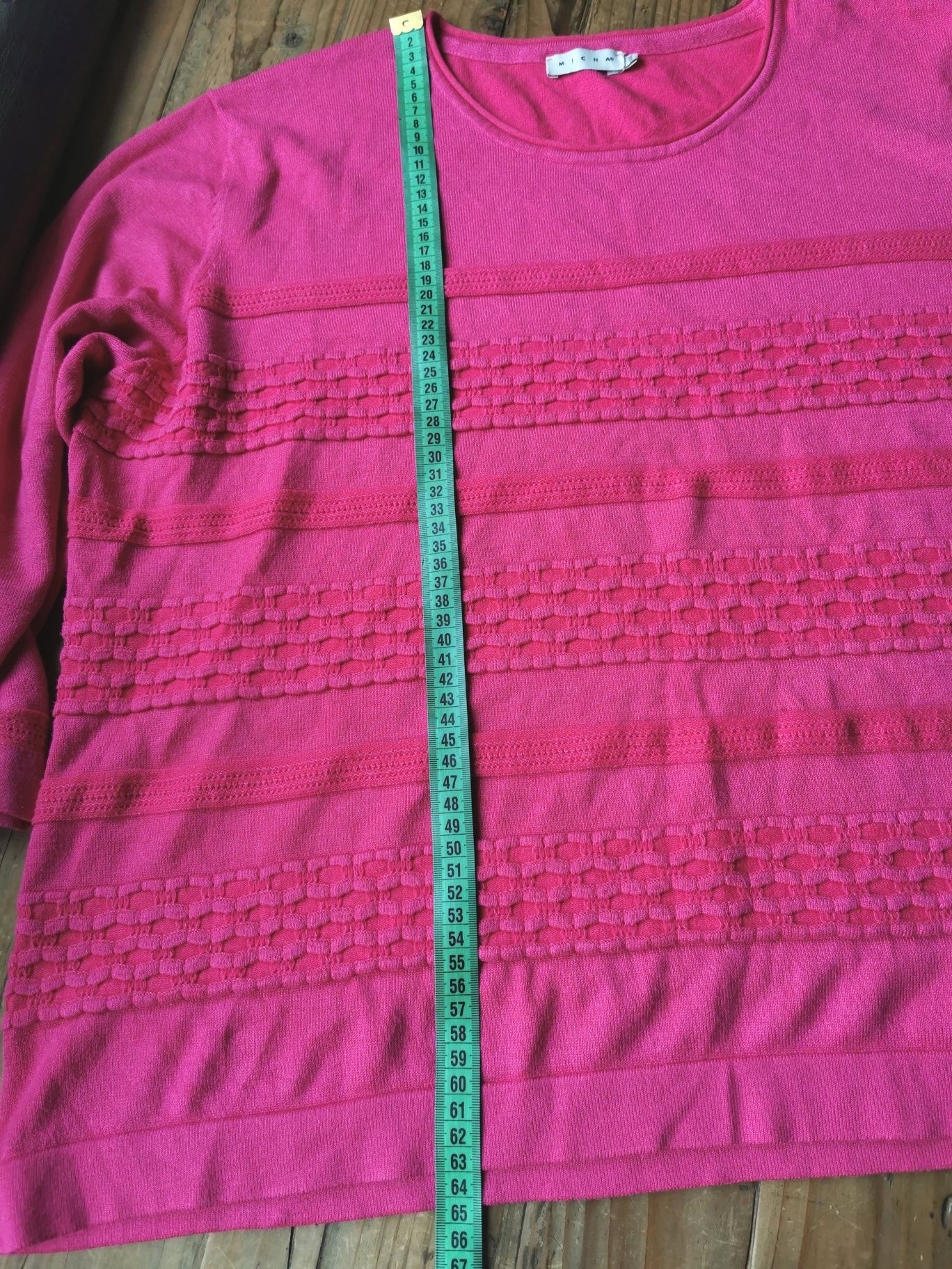 Różowy sweter Micha, rozmiar XXL-46