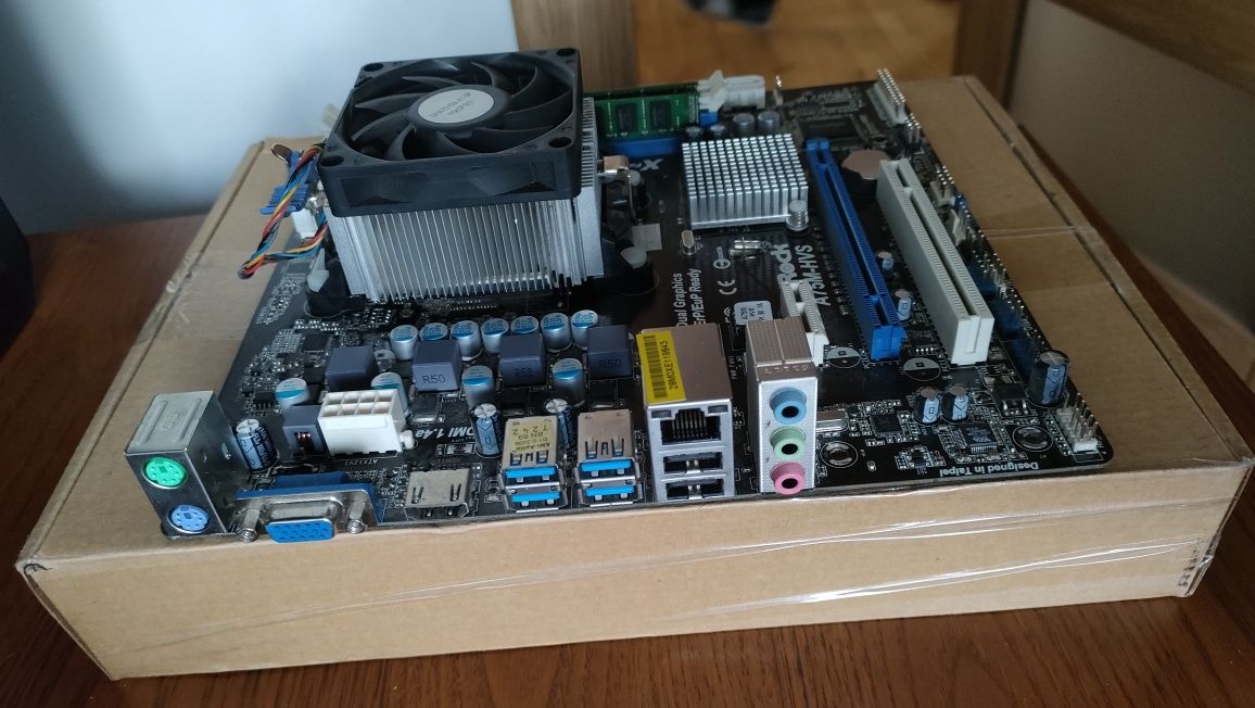 Płyta ASRock A75M-HVS, AMD A6 3650, DDR3 16gb