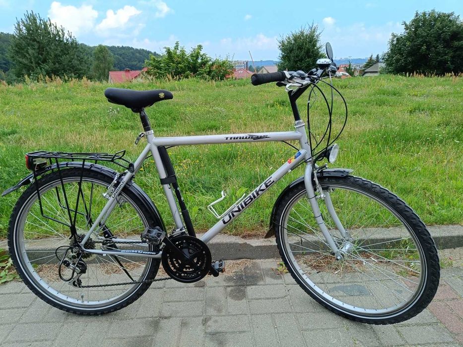 Rower Unibike Trawers M – męski. Rama srebrna 21"