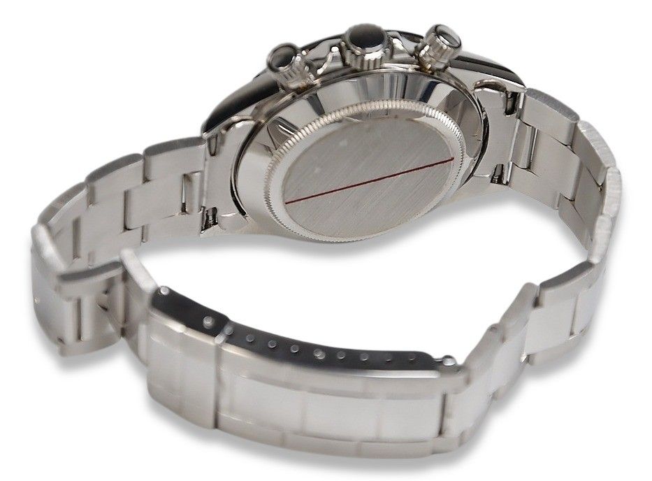 Męski zegarek z białego złota 14k 585 Geneve mw041w Automat Poznań