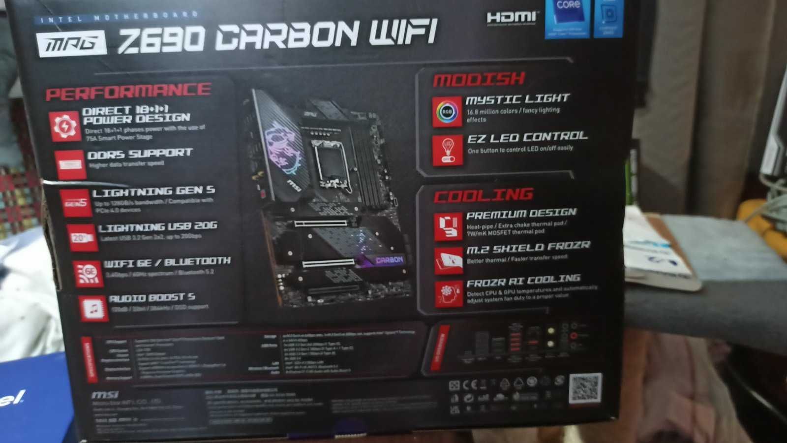 Продам комплект-процесор I9 12900K+ материнка MSI MPG Z690 Carbon wifi