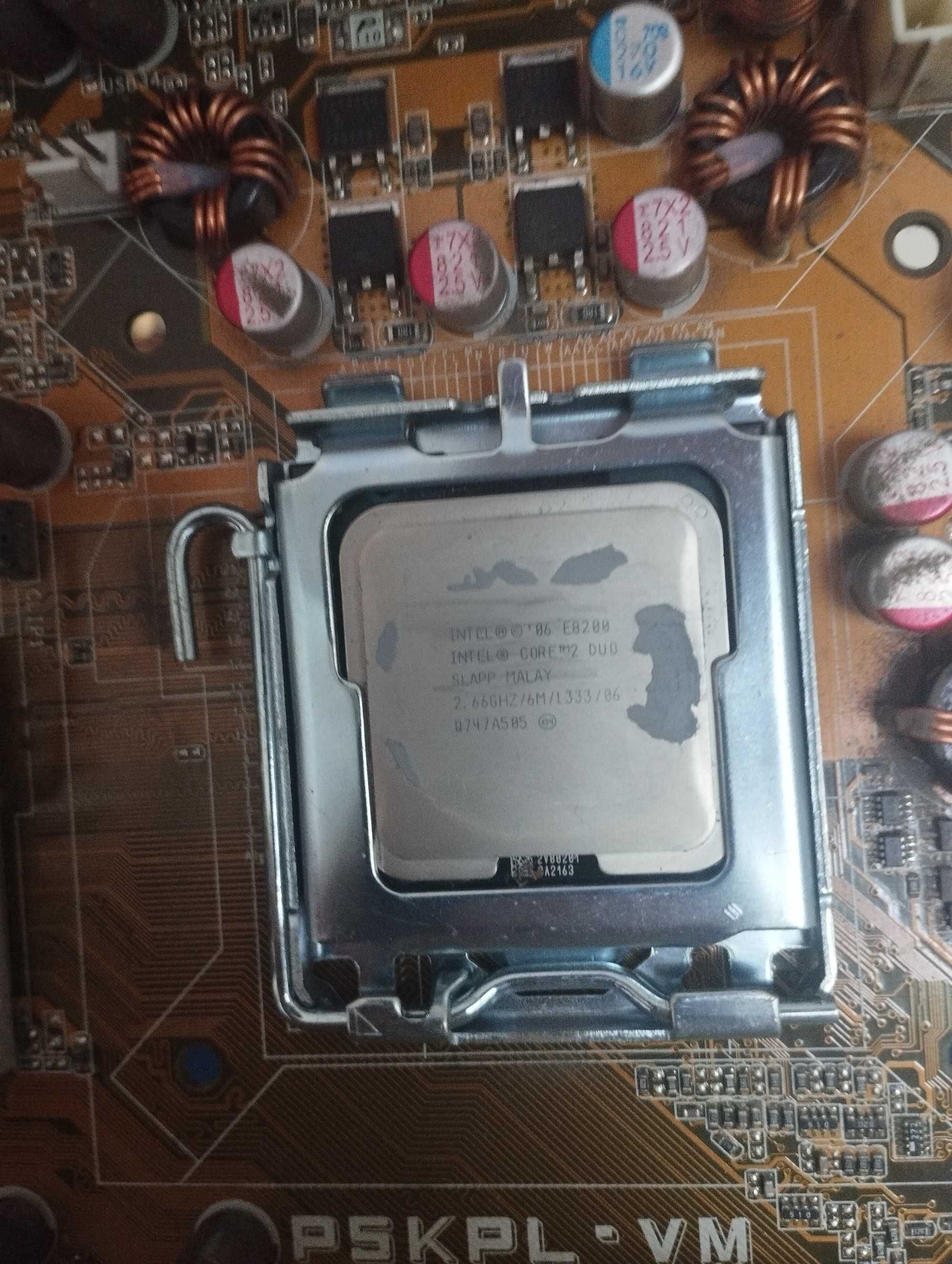 Płyta główna ASUS P5KPL-VM + procesor z zasilaczem
