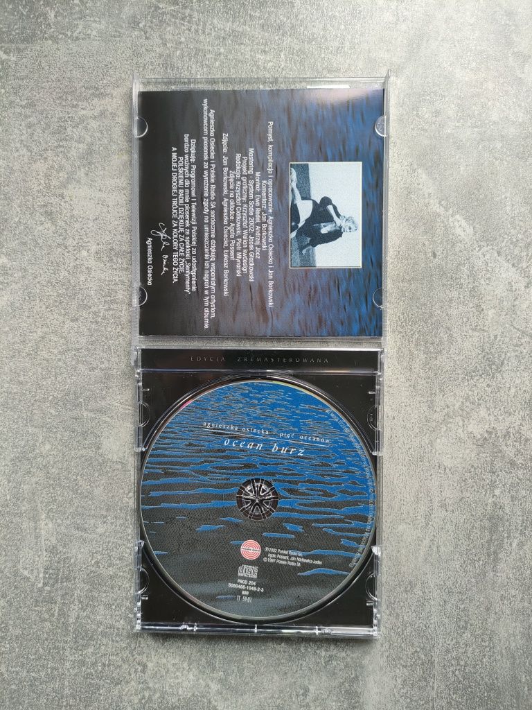 CD AGNIESZKA OSIECKA Pięć Oceanów Ocean Burz jak Nowa Płyta Oryginalna