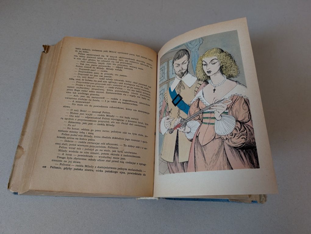 TRZEJ MUSZKIETEROWIE - Dumas - I Wydanie - ilustracje SKARŻYŃSKI -1955
