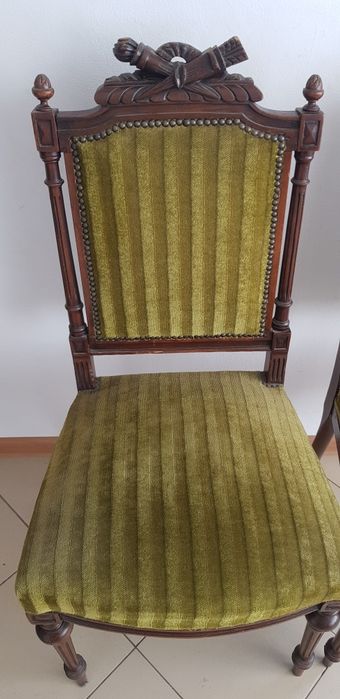 Krzesła motyw myśliwski, Ludwik, barok Queen ann