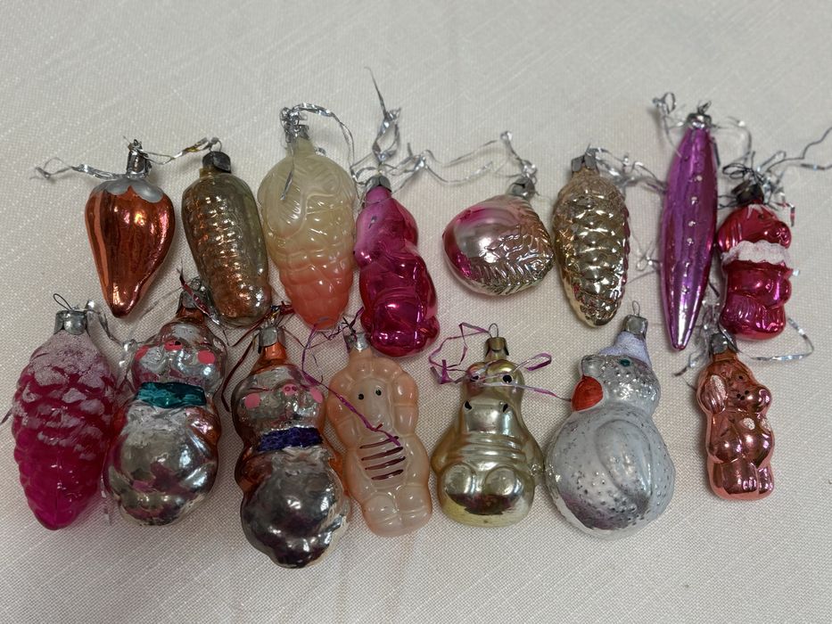 Ялинкові іграшки вінтаж радянські Ёлочные игрушки винтаж СССР