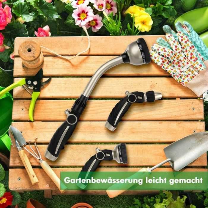 Restmo Metalowy Pręt Do Podlewania Opryskiwacz 42 Cm 10 Funkcji