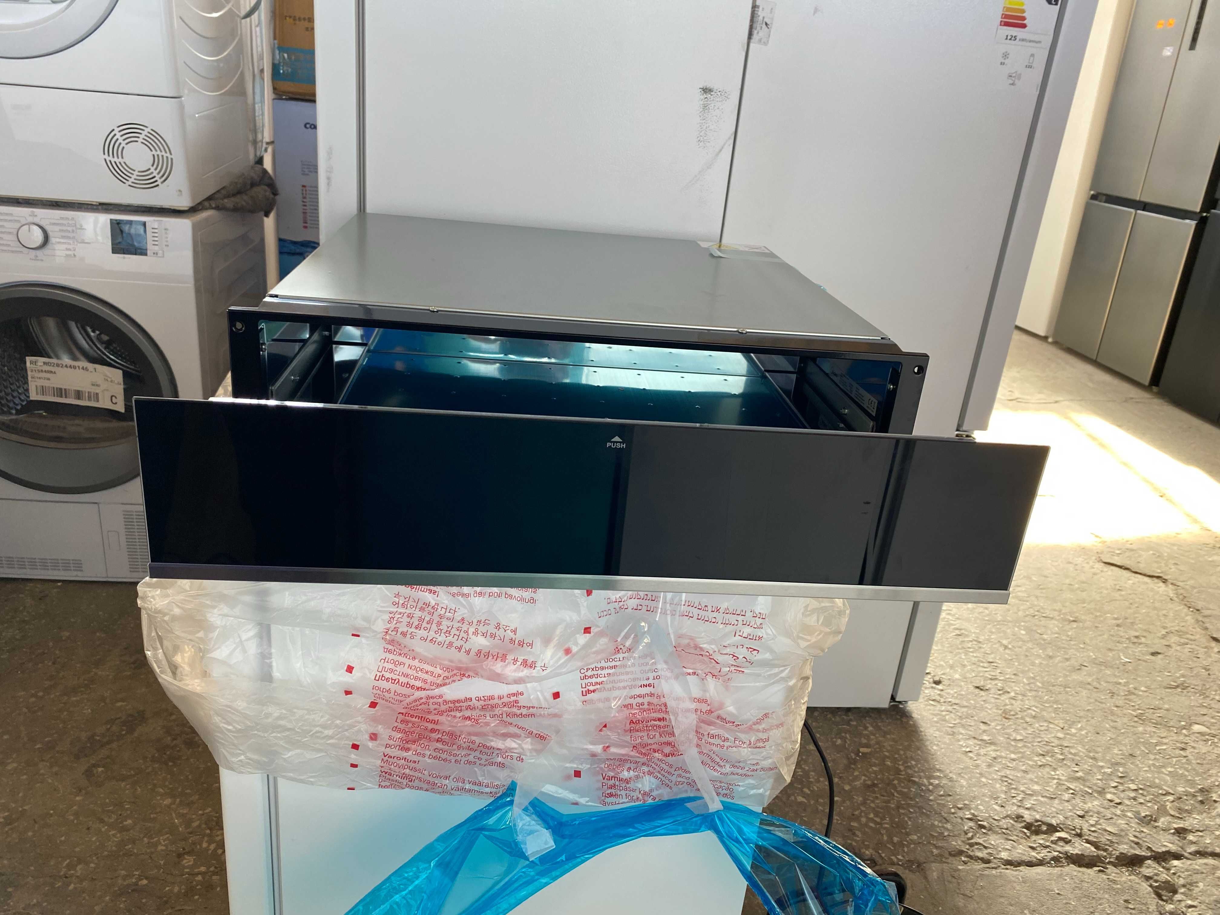 Nowy Piekarnik elektr/par Midea STOFEK45TBL+Szuflada grzewcza WS1560BL