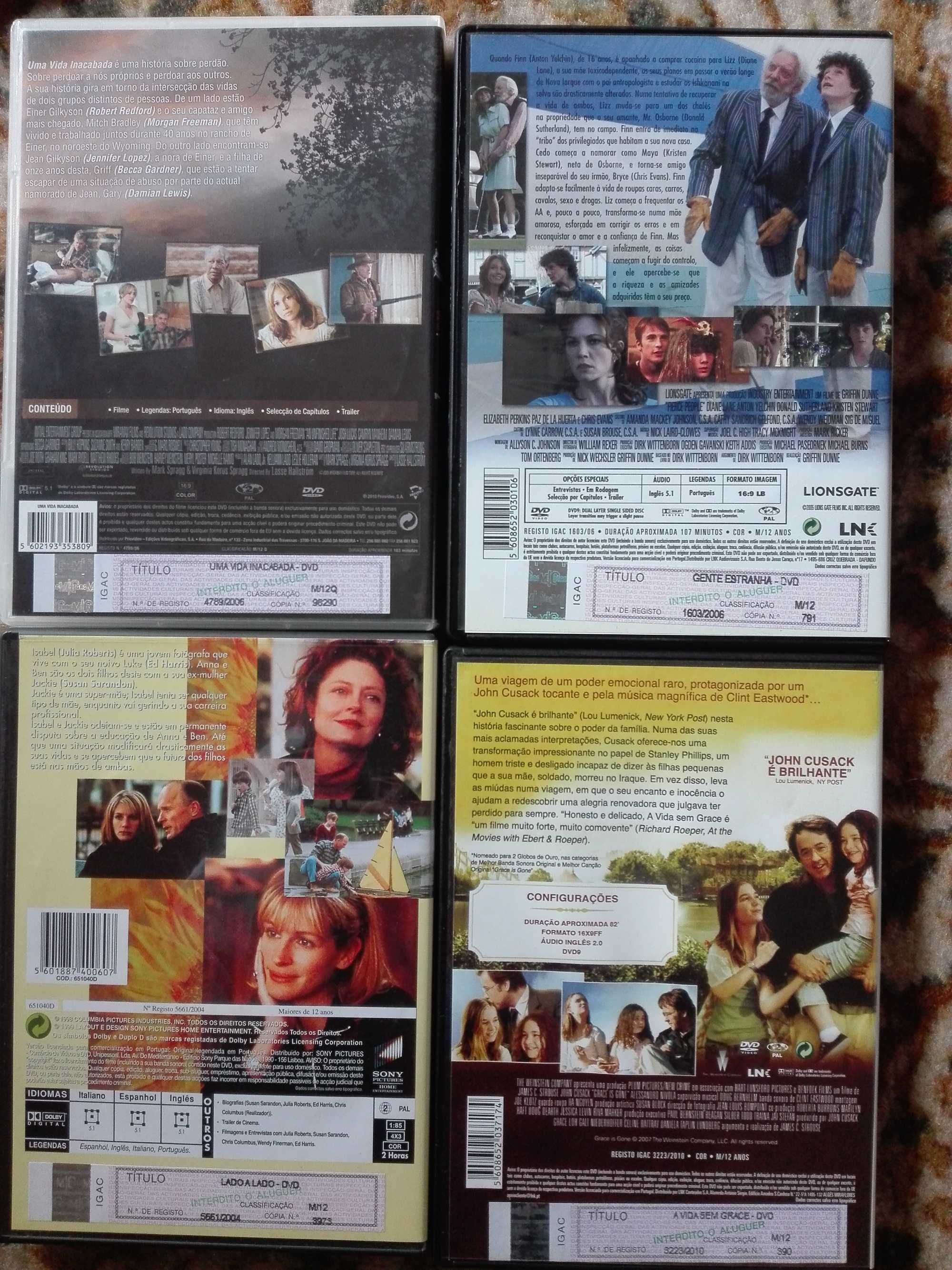 Filmes DVD como novos (coleção) com legendas em Português