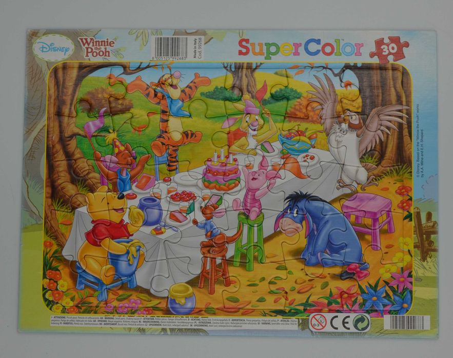 Puzzle dla dzieci 15, 30 elementów - 8 kompletów