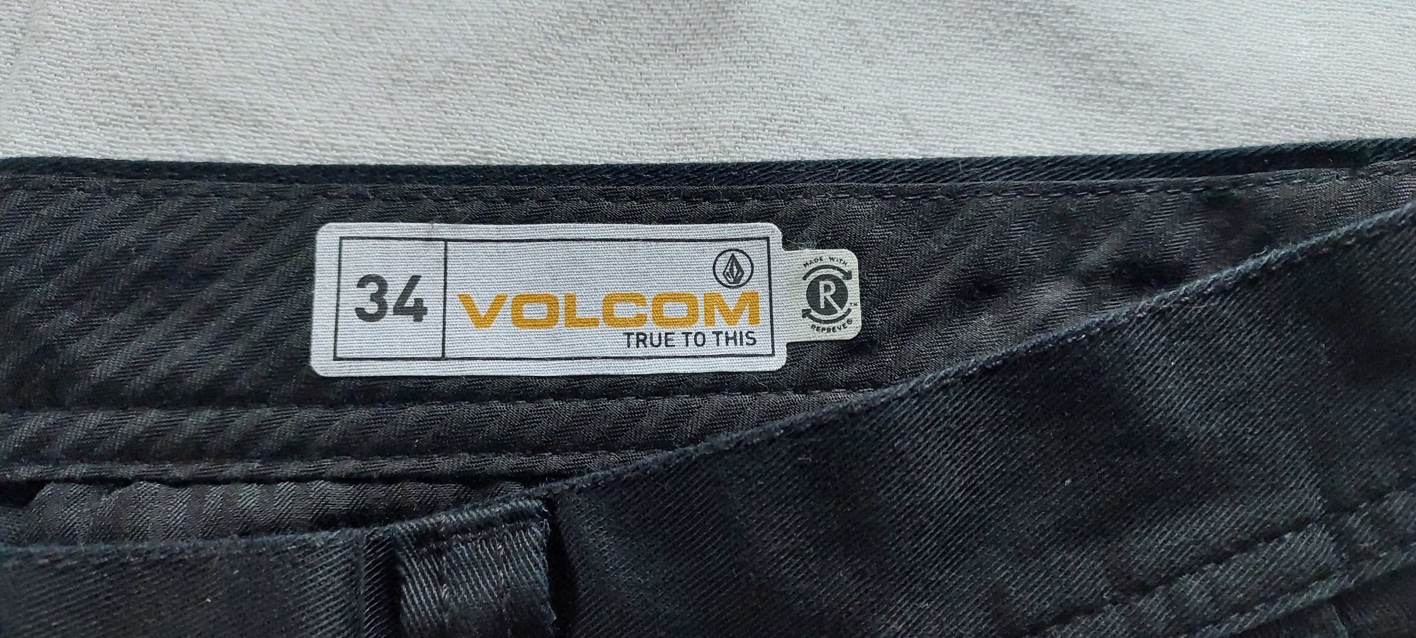Spodnie męskie volcom frickin   modern stret black 34x30