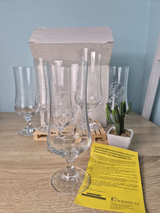 Zestaw 6 unikatowych pokali szklanek do piwa redds Redd's birofilia