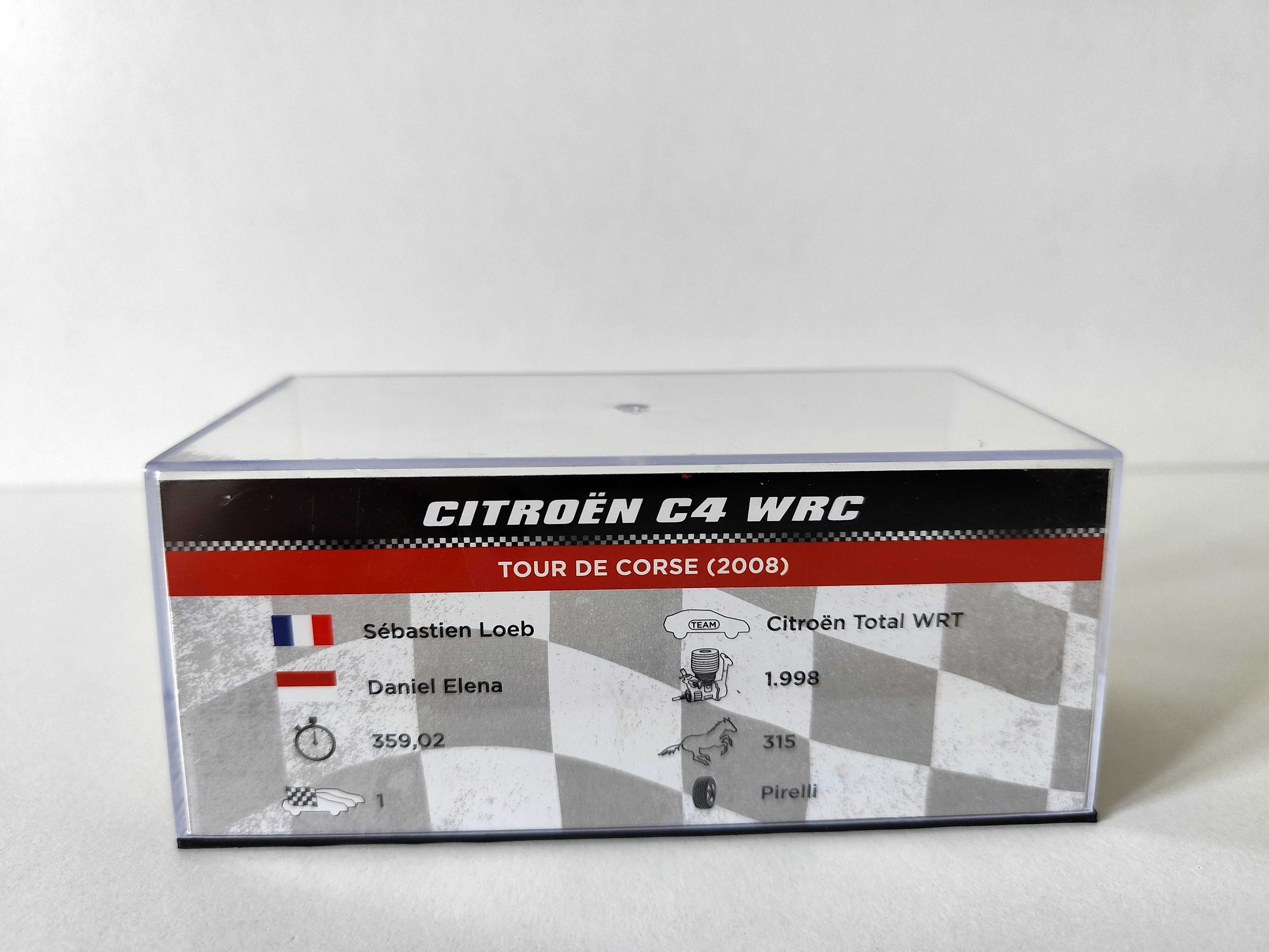 Citroen C4 WRC Tour De Corse 2008 S. Loeb Elena 1:43 uszko. Gablotka