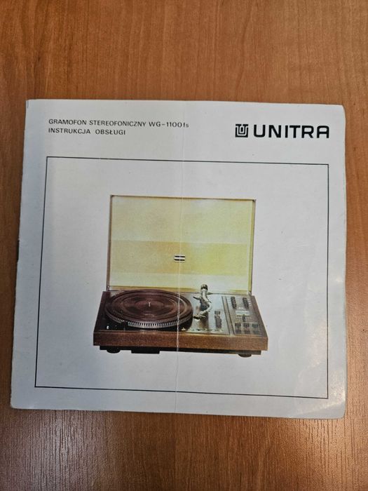 WG-1100 Gramofon Instrukcja Obsługi Fonica schemat gwarancja