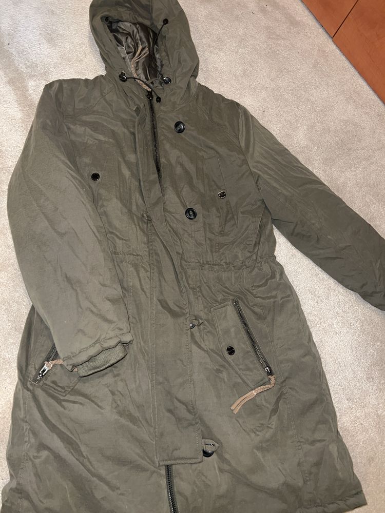 Parka damska 40 khaki