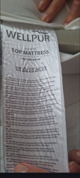 Materac nawierzchniowy Welpur 200/90/8