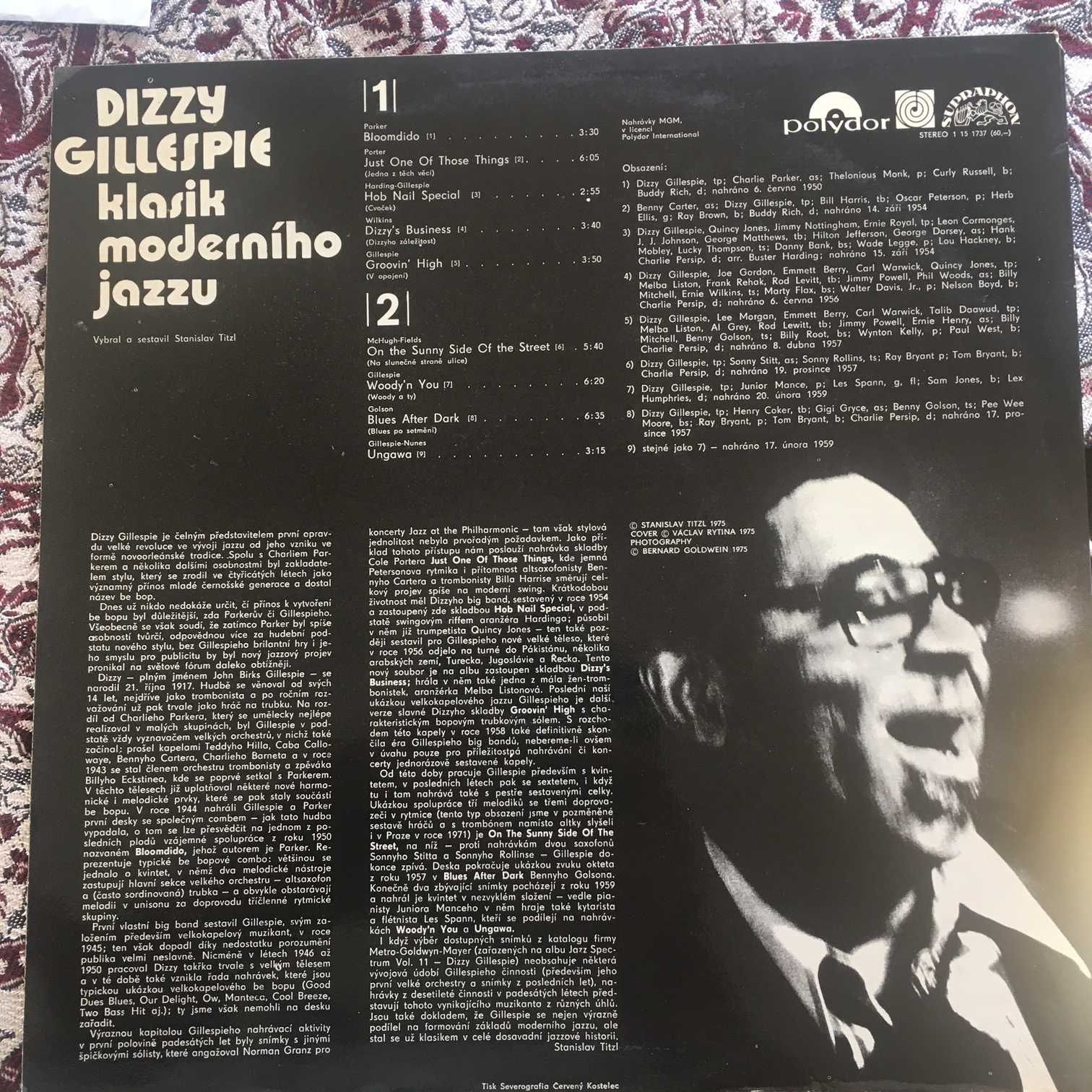 Dizzy Gillespie klasik moderniho jazzu